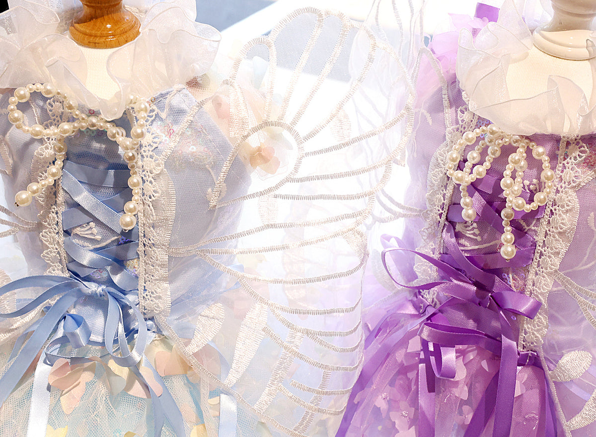 Butterfly Fairy Dog Dress with Wings