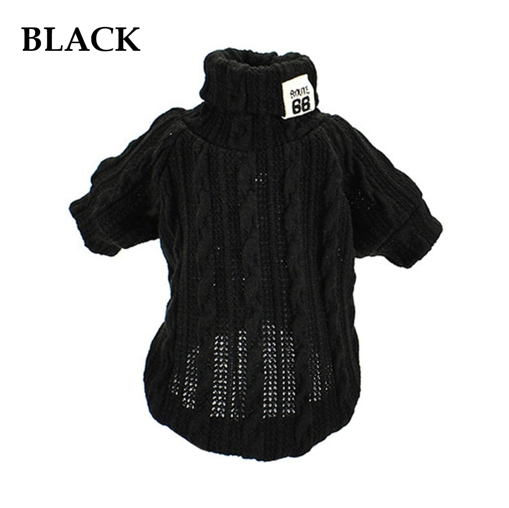 Winter Warm Knitted Turtleneck Sweater for Small Dogs or Cats