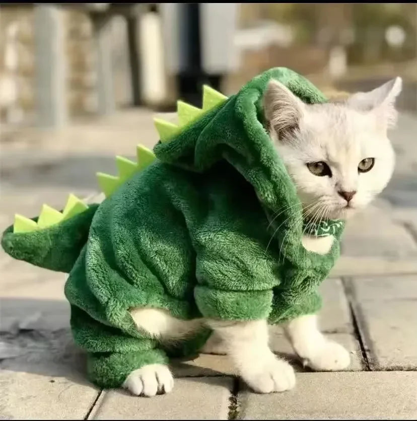 Dinosaur Fleece Costume for Dogs & Cats