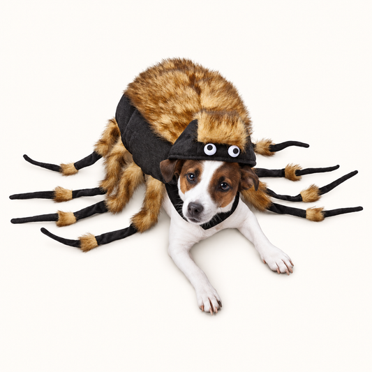 Zack & Zoey&reg; Tarantula Dog Costume on a cream background