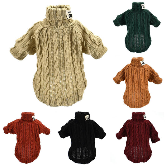 Knitted Turtleneck Sweater for Small Dogs