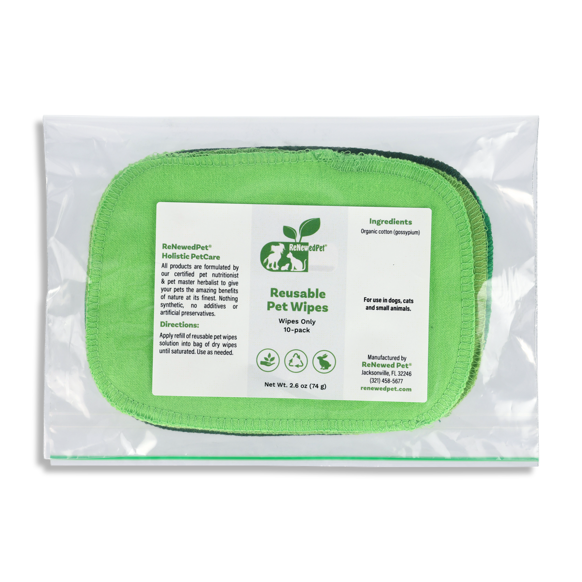 4-ALL PETS REUSABLE PET WIPES
